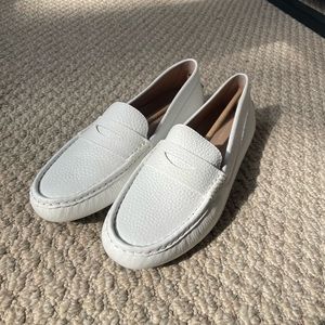 Banana Republic White Loafers